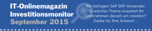 SAP Investitionsmonitor 2015 Frage