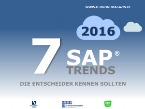 SAP Trends 2016 die Entscheider kennen sollten - Titelbild