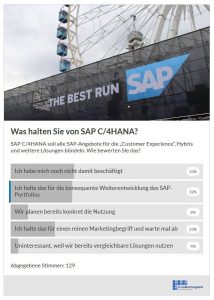 SAP C/4HANA Stimmungsbild Oktober 2018