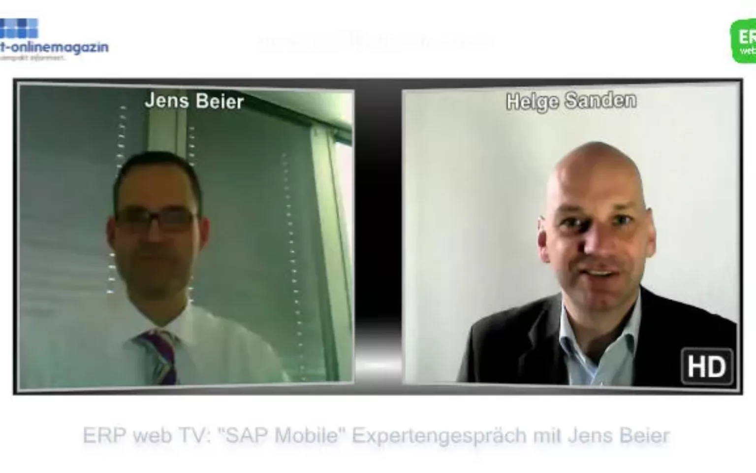 ERP web TV: Expertengespräch mit Jens Beier zur Mobile Business Conference 2013