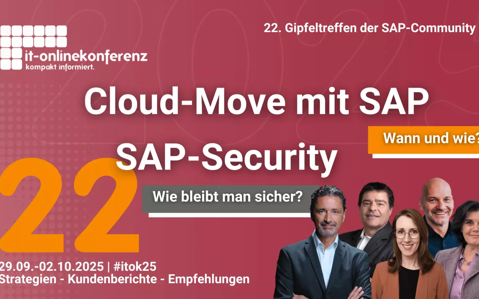 Thementage Cloud-Move | Security mit SAP: 22. IT-Onlinekonferenz