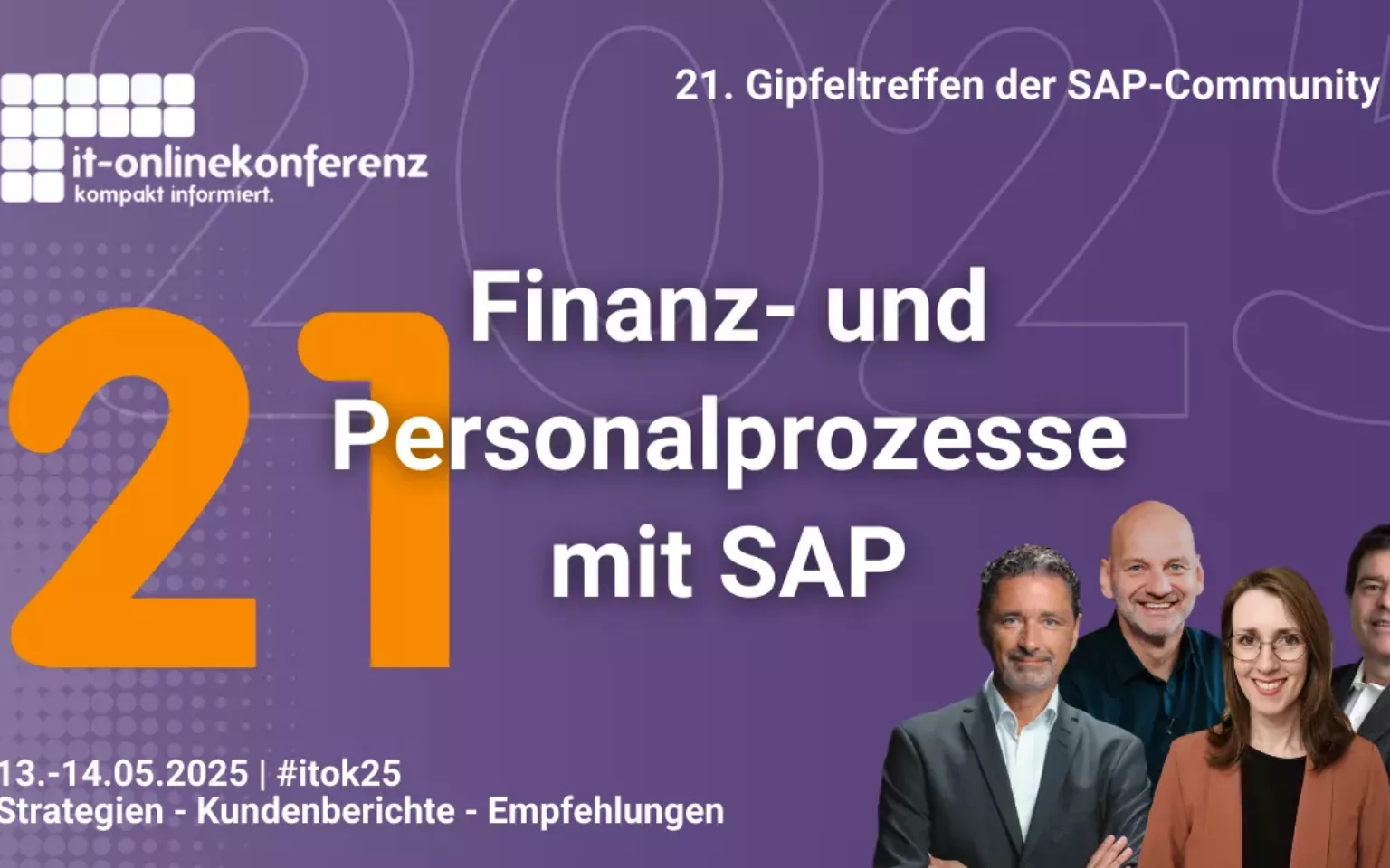 Thementage SAP Finance und Personal mit Karriere-Special | 21. IT-Onlinekonferenz