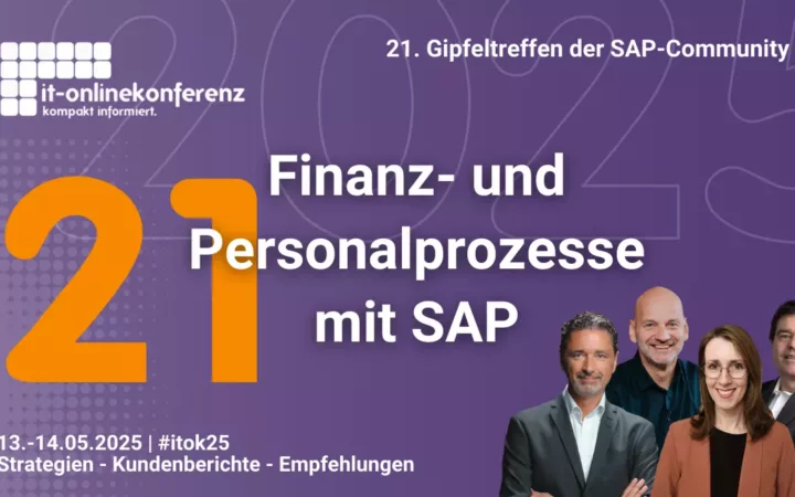 Thementage SAP Finance und Personal mit Karriere-Special | 21. IT-Onlinekonferenz