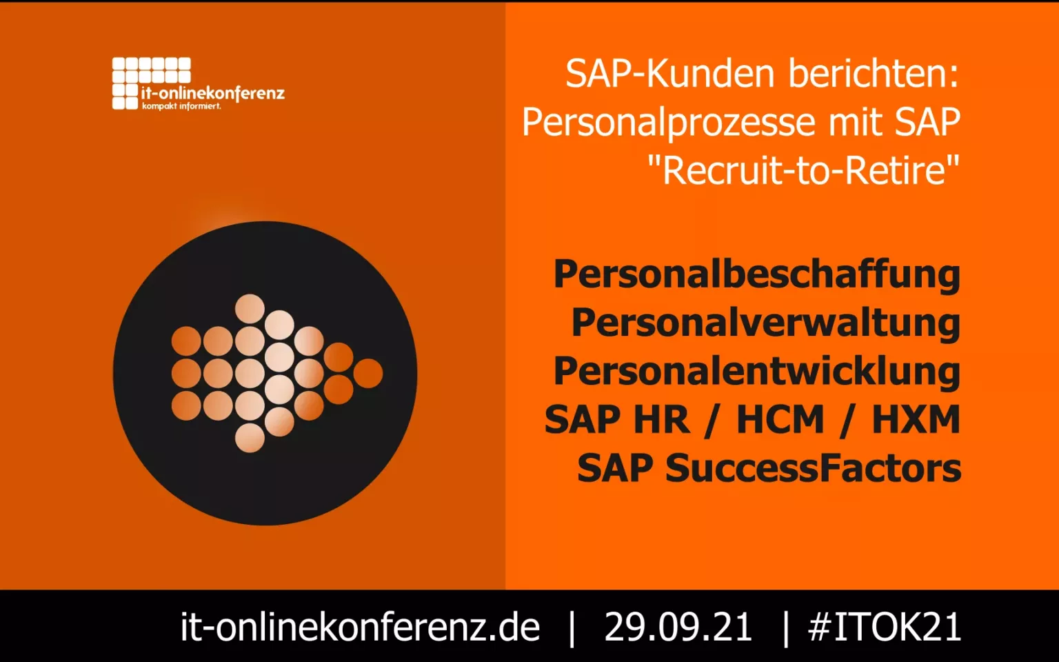 Personalprozesse mit SAP: IT-Onlinekonferenz 21