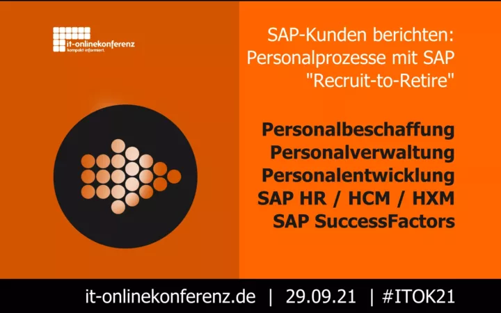 Personalprozesse mit SAP: IT-Onlinekonferenz 21