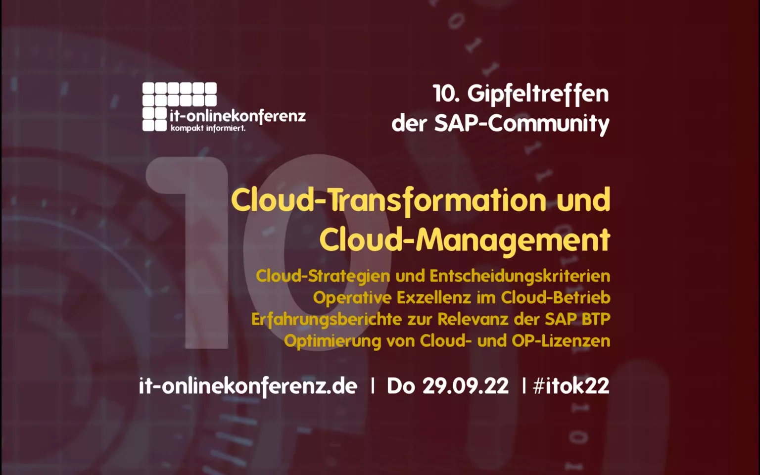 Cloud-Transformation und Cloud-Management | 10. SAP-Community Gipfeltreffen 29.09.