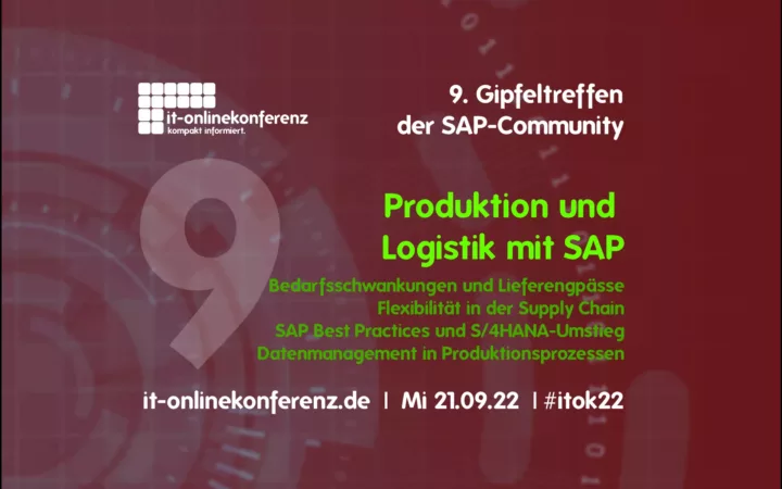 Produktion und Logistik mit SAP | 9. Gipfeltreffen der SAP-Community 21.09.