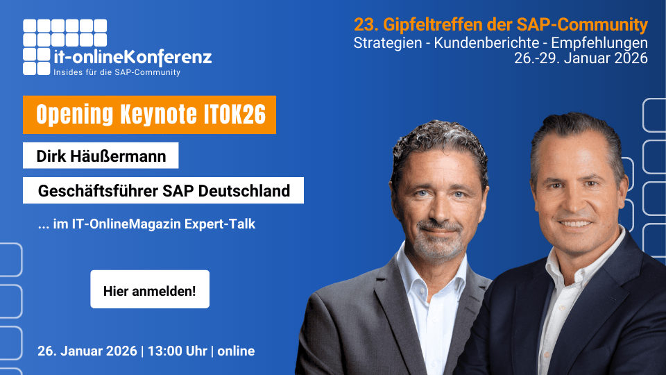 Keynote Dirk Häußermann auf der IT-OnlineKonferenz 2026 s