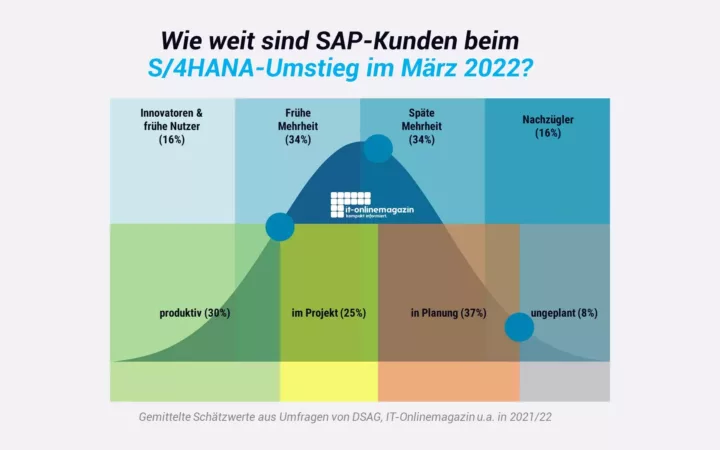 Über 30 Prozent nutzen mittlerweile S/4HANA