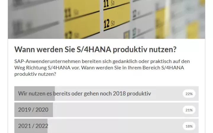 SAP-Kunden schieben S/4HANA-Umstieg nicht auf die lange Bank