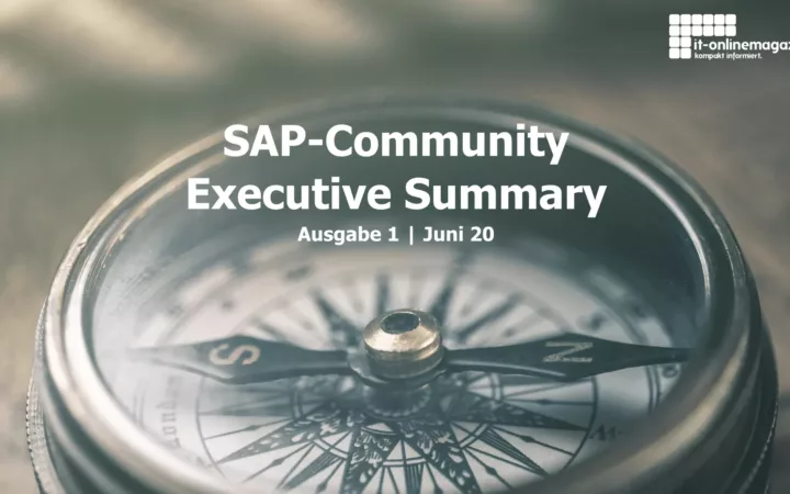 SAP-Community Executive Summary | Ausgabe 1 | Juni 2020