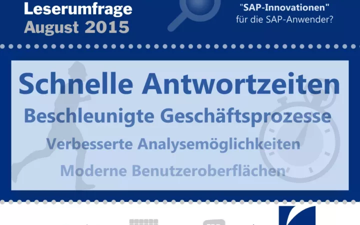Anwender bewerten SAP-Innovationen | Umfrageergebnisse 2015